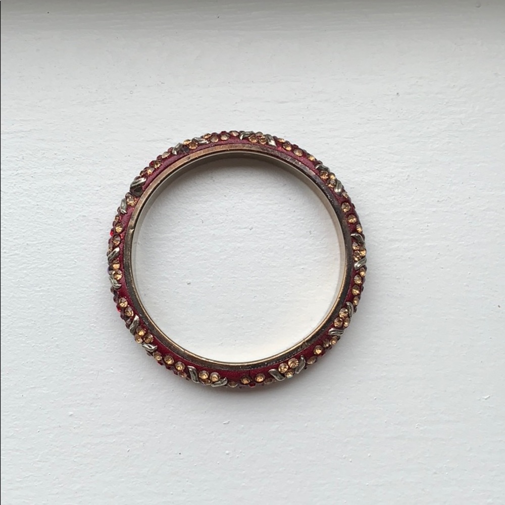 magenta jeweled bracelet